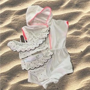 Janie and Jack Polka Dot Swim Suit & Cover Up